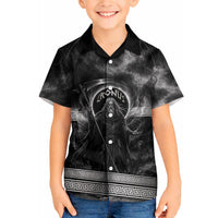 Cronus Father Of Gods Greek Hawaiian Shirt Titan Leader Cronus Scythe Greek Key Art