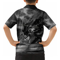 Cronus Father Of Gods Greek Hawaiian Shirt Titan Leader Cronus Scythe Greek Key Art