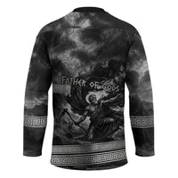 Cronus Father Of Gods Greek Hockey Jersey Titan Leader Cronus Scythe Greek Key Art
