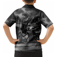 Cronus Father Of Gods Greek Kid Hawaiian Shirt Titan Leader Cronus Scythe Greek Key Art