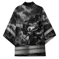 Cronus Father Of Gods Greek Kimono Titan Leader Cronus Scythe Greek Key Art