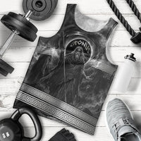 Cronus Father Of Gods Greek Men Tank Top Titan Leader Cronus Scythe Greek Key Art