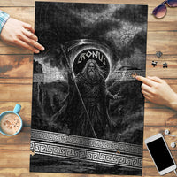 Cronus Father Of Gods Greek Puzzle Titan Leader Cronus Scythe Greek Key Art