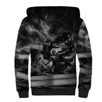 Cronus Father Of Gods Greek Sherpa Hoodie Titan Leader Cronus Scythe Greek Key Art
