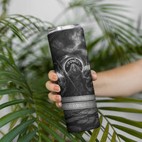 Cronus Father Of Gods Greek Skinny Tumbler Titan Leader Cronus Scythe Greek Key Art