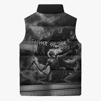 Cronus Father Of Gods Greek Sleeveless Puffer Jacket Titan Leader Cronus Scythe Greek Key Art