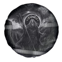 Cronus Father Of Gods Greek Spare Tire Cover Titan Leader Cronus Scythe Greek Key Art