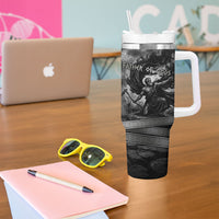 Cronus Father Of Gods Greek Tumbler With Handle Titan Leader Cronus Scythe Greek Key Art