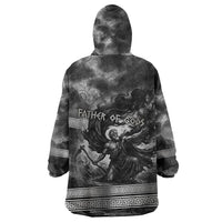 Cronus Father Of Gods Greek Wearable Blanket Hoodie Titan Leader Cronus Scythe Greek Key Art