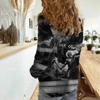 Cronus Father Of Gods Greek Women Casual Shirt Titan Leader Cronus Scythe Greek Key Art