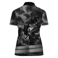 Cronus Father Of Gods Greek Women Polo Shirt Titan Leader Cronus Scythe Greek Key Art