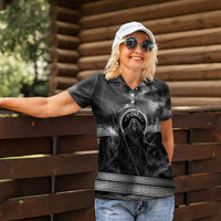 Cronus Father Of Gods Greek Women Polo Shirt Titan Leader Cronus Scythe Greek Key Art