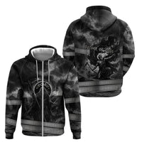Cronus Father Of Gods Greek Zip Hoodie Titan Leader Cronus Scythe Greek Key Art