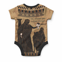 Rhea Mother Who Defied Destiny Baby Onesie Titaness Rhea Lions Greek Key Pottery Art