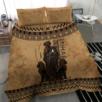 Rhea Mother Who Defied Destiny Bedding Set Titaness Rhea Lions Greek Key Pottery Art