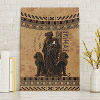 Rhea Mother Who Defied Destiny Canvas Wall Art Titaness Rhea Lions Greek Key Pottery Art