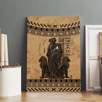 Rhea Mother Who Defied Destiny Canvas Wall Art Titaness Rhea Lions Greek Key Pottery Art