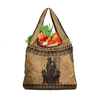 Rhea Mother Who Defied Destiny Grocery Bag Titaness Rhea Lions Greek Key Pottery Art