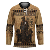 Rhea Mother Who Defied Destiny Hockey Jersey Titaness Rhea Lions Greek Key Pottery Art