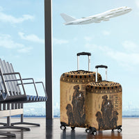 Rhea Mother Who Defied Destiny Luggage Cover Titaness Rhea Lions Greek Key Pottery Art