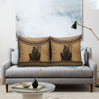 Rhea Mother Who Defied Destiny Pillow Cover Titaness Rhea Lions Greek Key Pottery Art