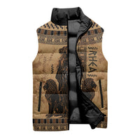 Rhea Mother Who Defied Destiny Sleeveless Puffer Jacket Titaness Rhea Lions Greek Key Pottery Art