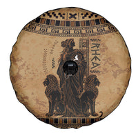 Rhea Mother Who Defied Destiny Spare Tire Cover Titaness Rhea Lions Greek Key Pottery Art