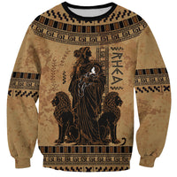 Rhea Mother Who Defied Destiny Sweatshirt Titaness Rhea Lions Greek Key Pottery Art