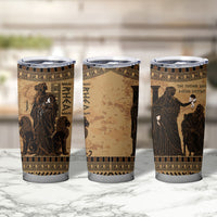 Rhea Mother Who Defied Destiny Tumbler Cup Titaness Rhea Lions Greek Key Pottery Art