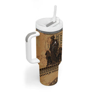 Rhea Mother Who Defied Destiny Tumbler With Handle Titaness Rhea Lions Greek Key Pottery Art