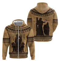 Rhea Mother Who Defied Destiny Zip Hoodie Titaness Rhea Lions Greek Key Pottery Art