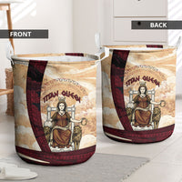Rhea Titan Queen Mother Gods Laundry Basket Goddess Rhea Throne Lions Greek Key Art