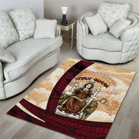 Rhea Titan Queen Mother Gods Area Rug Goddess Rhea Throne Lions Greek Key Art