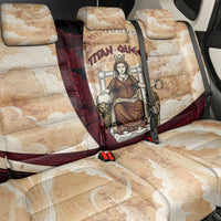 Rhea Titan Queen Mother Gods Back Car Seat Cover Goddess Rhea Throne Lions Greek Key Art