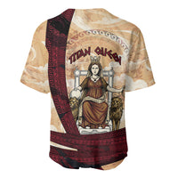 Rhea Titan Queen Mother Gods Baseball Jersey Goddess Rhea Throne Lions Greek Key Art