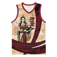 Rhea Titan Queen Mother Gods Basketball Jersey Goddess Rhea Throne Lions Greek Key Art