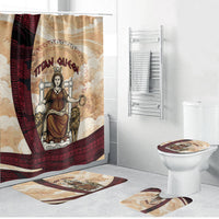 Rhea Titan Queen Mother Gods Bathroom Set Goddess Rhea Throne Lions Greek Key Art