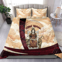 Rhea Titan Queen Mother Gods Bedding Set Goddess Rhea Throne Lions Greek Key Art