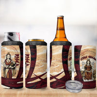 Rhea Titan Queen Mother Gods 4 in 1 Can Cooler Tumbler Goddess Rhea Throne Lions Greek Key Art