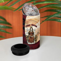 Rhea Titan Queen Mother Gods 4 in 1 Can Cooler Tumbler Goddess Rhea Throne Lions Greek Key Art
