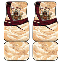 Rhea Titan Queen Mother Gods Car Mats Goddess Rhea Throne Lions Greek Key Art