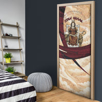 Rhea Titan Queen Mother Gods Door Cover Goddess Rhea Throne Lions Greek Key Art