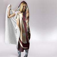 Rhea Titan Queen Mother Gods Hooded Blanket Goddess Rhea Throne Lions Greek Key Art