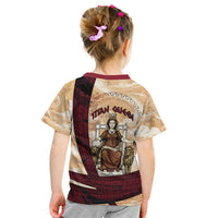 Rhea Titan Queen Mother Gods Kid T Shirt Goddess Rhea Throne Lions Greek Key Art