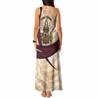 Rhea Titan Queen Mother Gods Tank Maxi Dress Goddess Rhea Throne Lions Greek Key Art