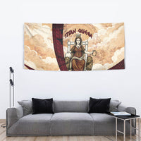 Rhea Titan Queen Mother Gods Tapestry Goddess Rhea Throne Lions Greek Key Art