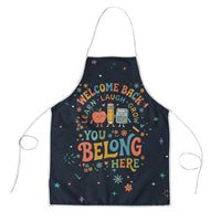 Happy to See Your Face Teacher School Supplies Apron Welcome Back Teacher You Belong Here