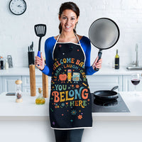 Happy to See Your Face Teacher School Supplies Apron Welcome Back Teacher You Belong Here
