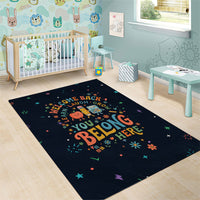 Happy to See Your Face Teacher School Supplies Area Rug Welcome Back Teacher You Belong Here