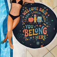 Happy to See Your Face Teacher School Supplies Beach Blanket Welcome Back Teacher You Belong Here